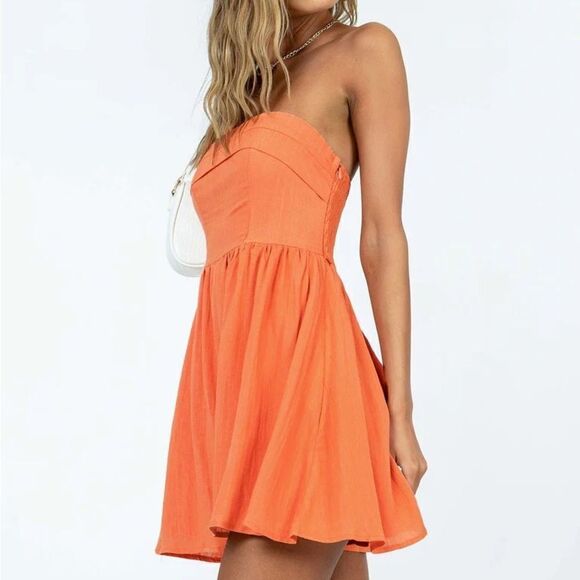 Princess Polly KEHLANI ROMPER ORANGE US 12 - Picture 2 of 6